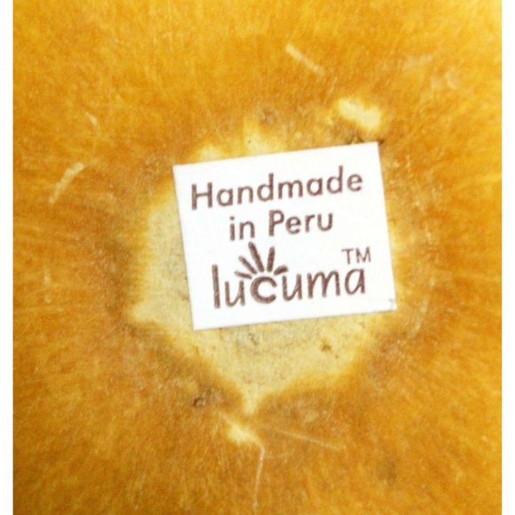 Lucuma Designs Peruvian Handmade Wooden Geometric Egg Place Card Holder - Picture 7 of 7